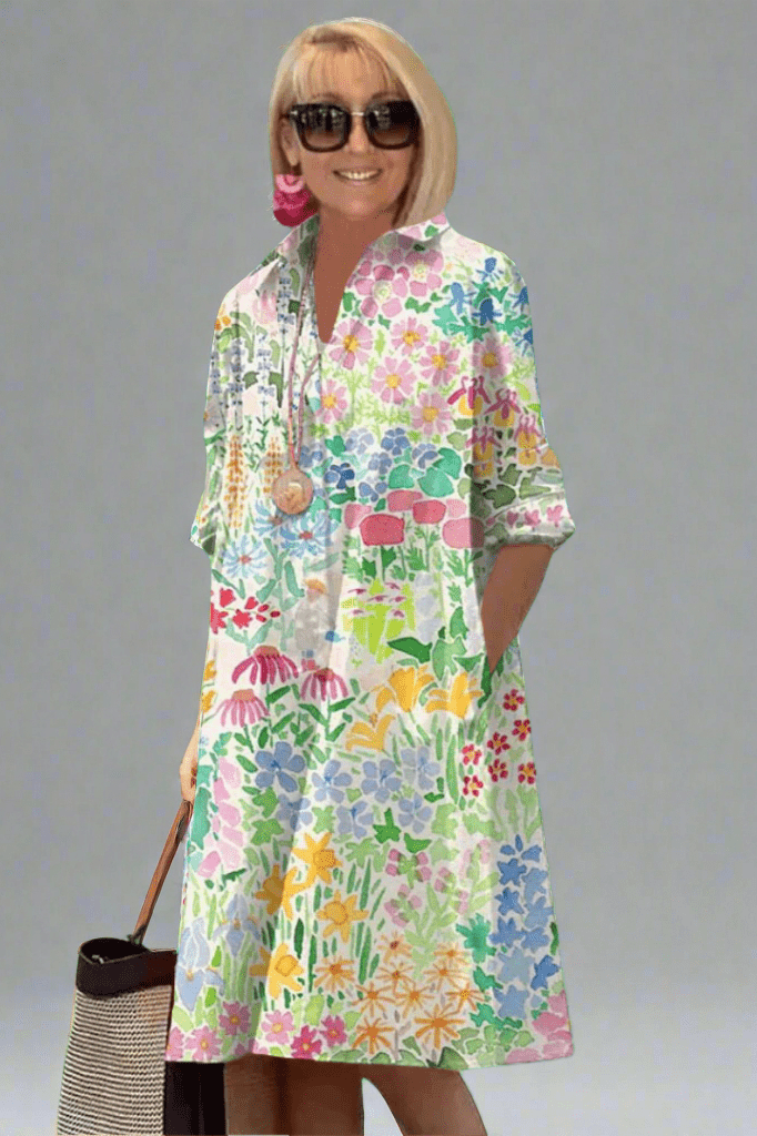 Women's Luxury Floral Summer Dress for Effortless Style