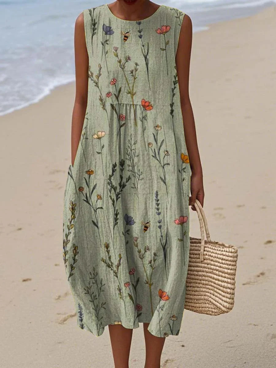 Lucille | Sleeveless Summer Pocket Dress