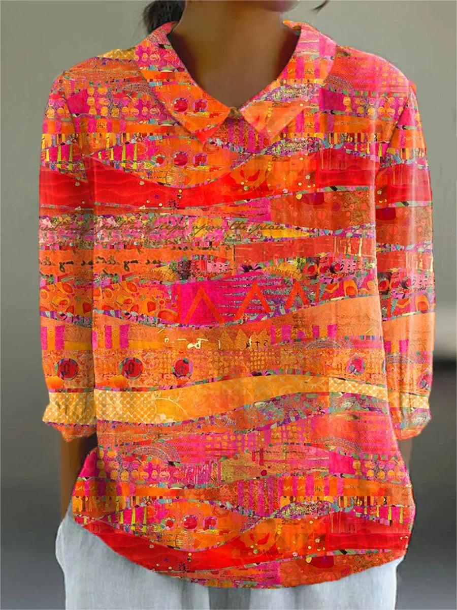 Virginia | Vintage Colourful Blouse