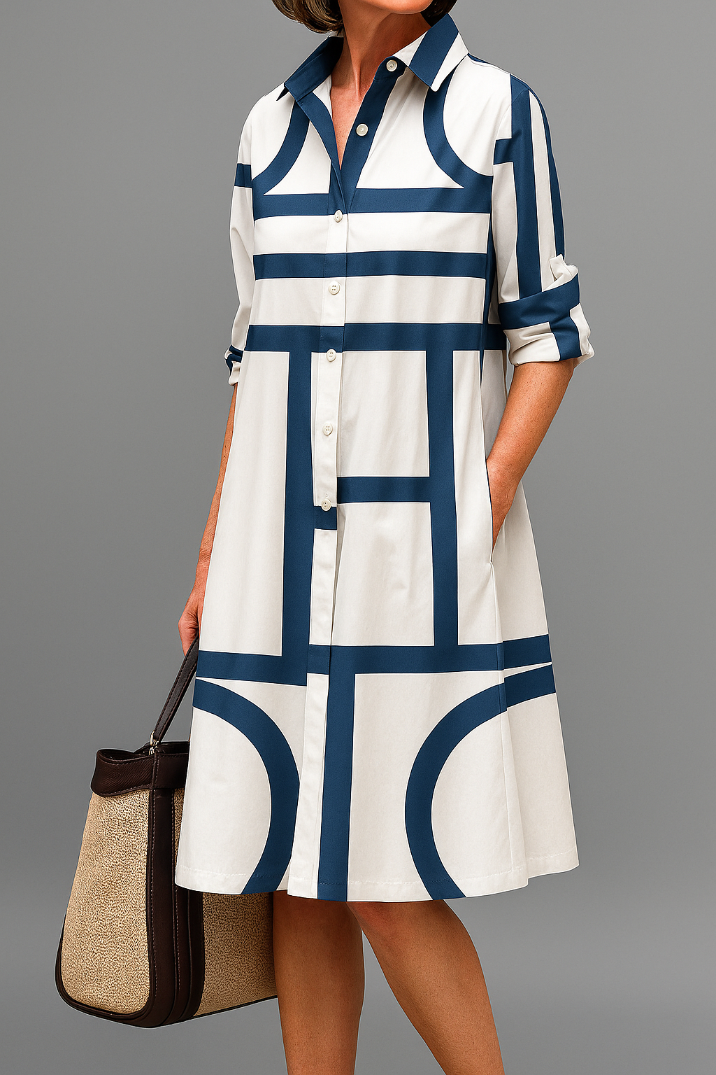 Women's Elegant Midi Dress