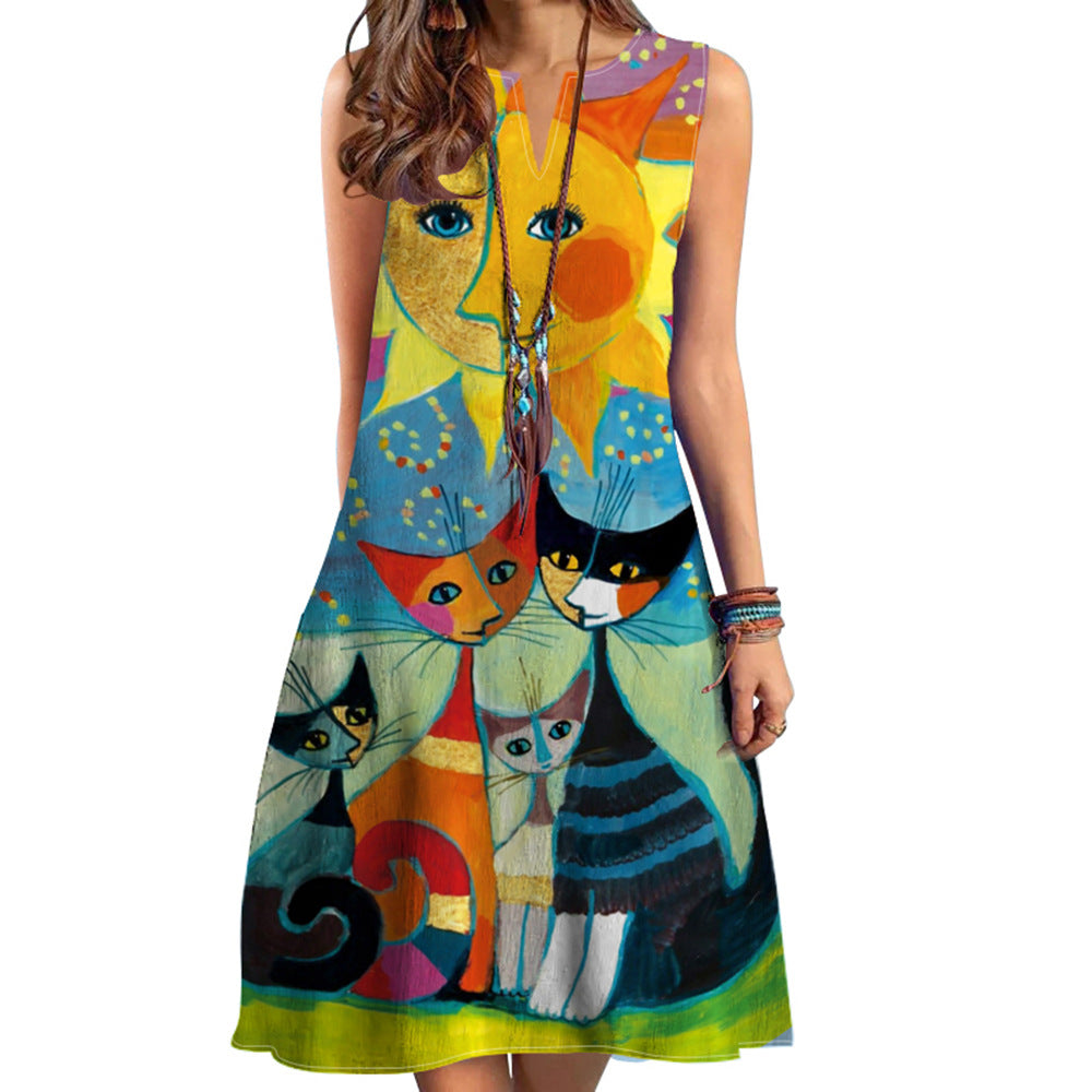 Xiomara | V-Neck Midi Dress