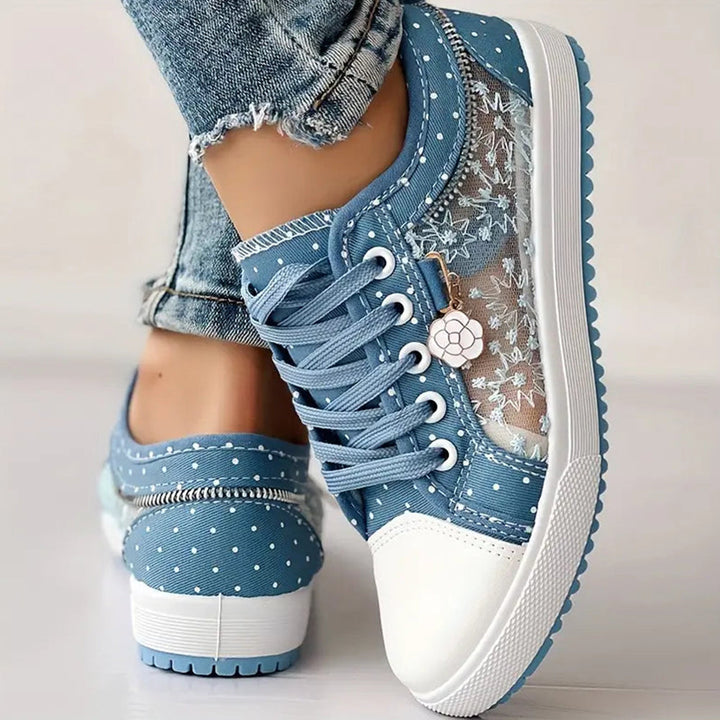 Debra | Dotted Lace Sneakers