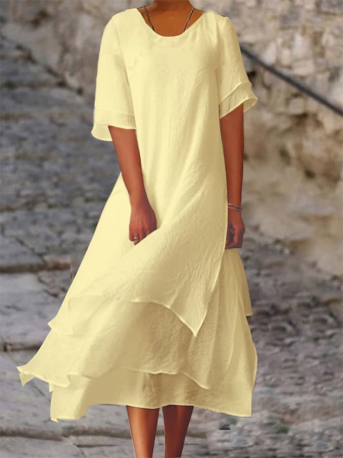 Violet |  Elegant Layered Dress