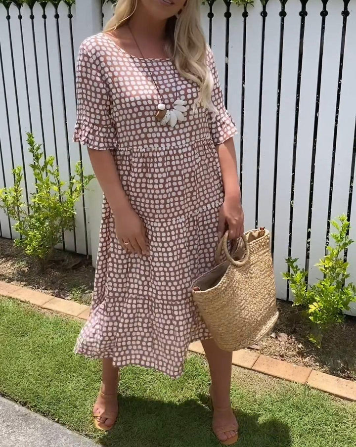 Ashley | Short-Sleeve Midi Dress