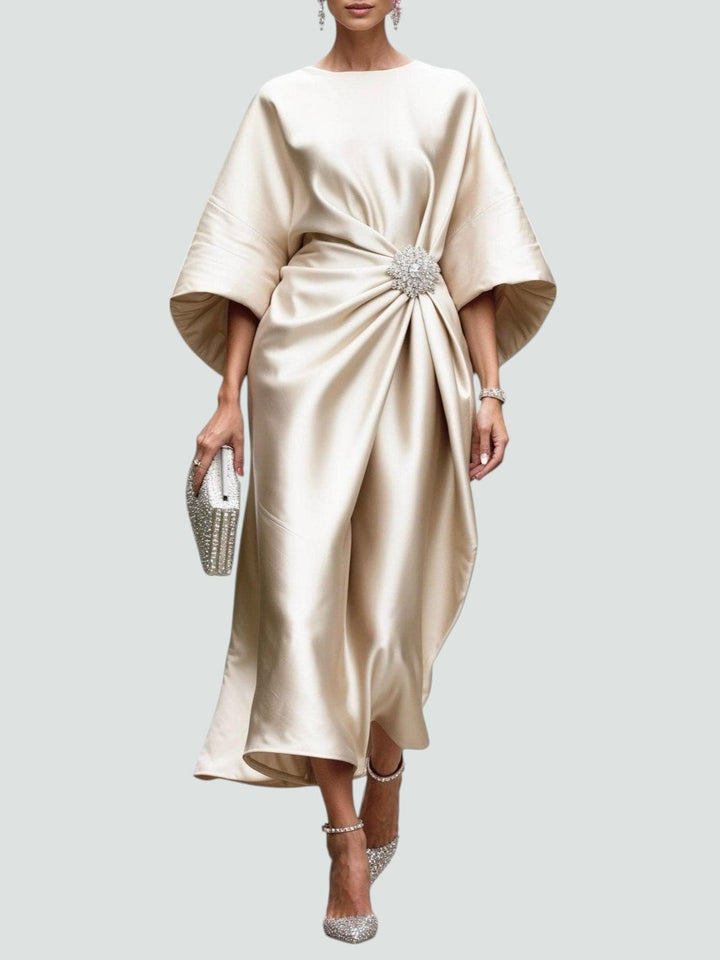Women’s Elegant Draped Dress | Midi