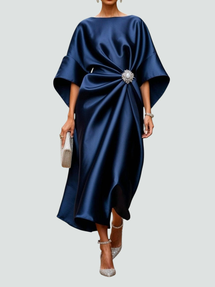 Women’s Elegant Draped Dress | Midi