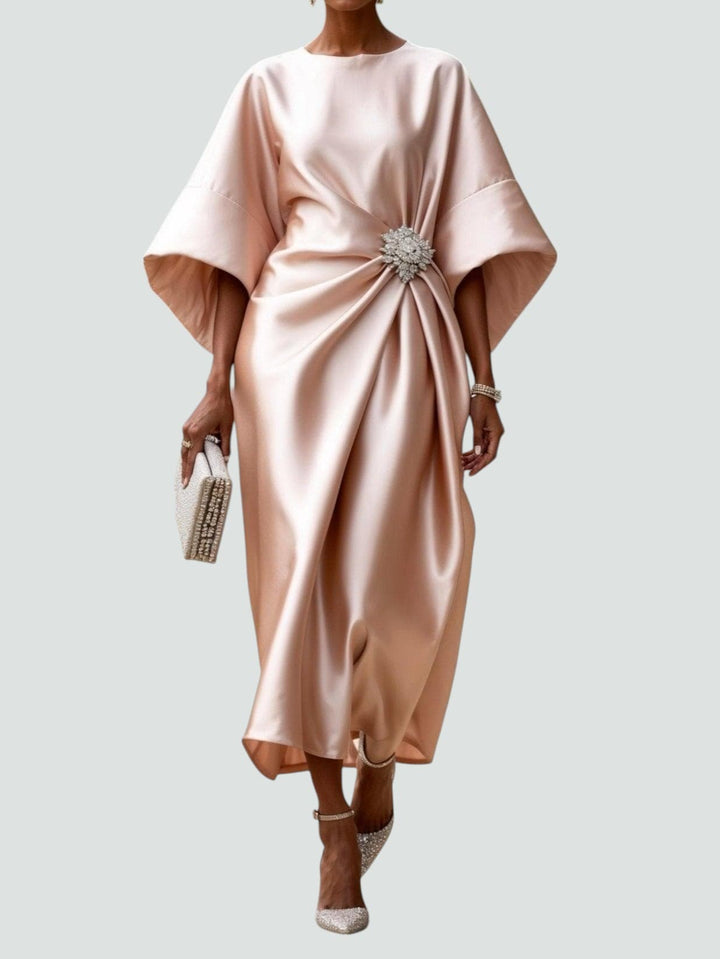 Women’s Elegant Draped Dress | Midi