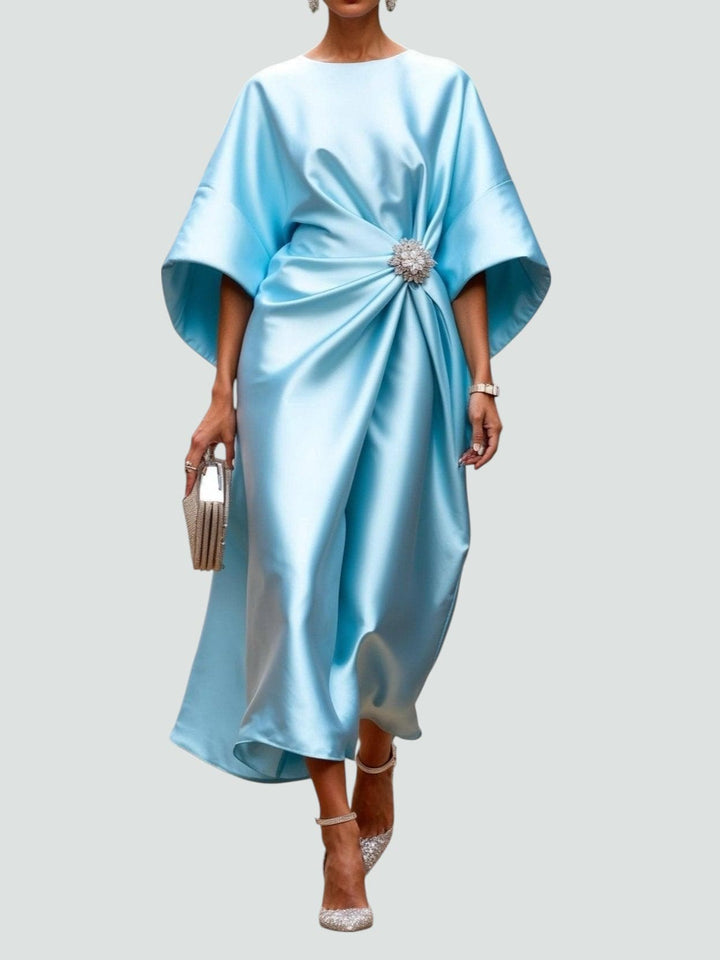 Women’s Elegant Draped Dress | Midi