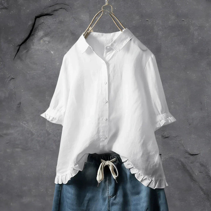 Leah | Pleated Detail Blouse