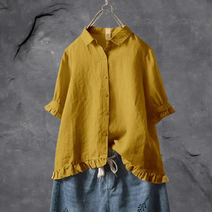 Leah | Pleated Detail Blouse