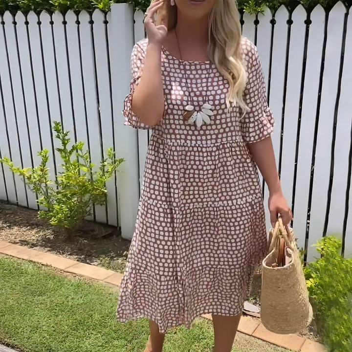 Ashley | Short-Sleeve Midi Dress