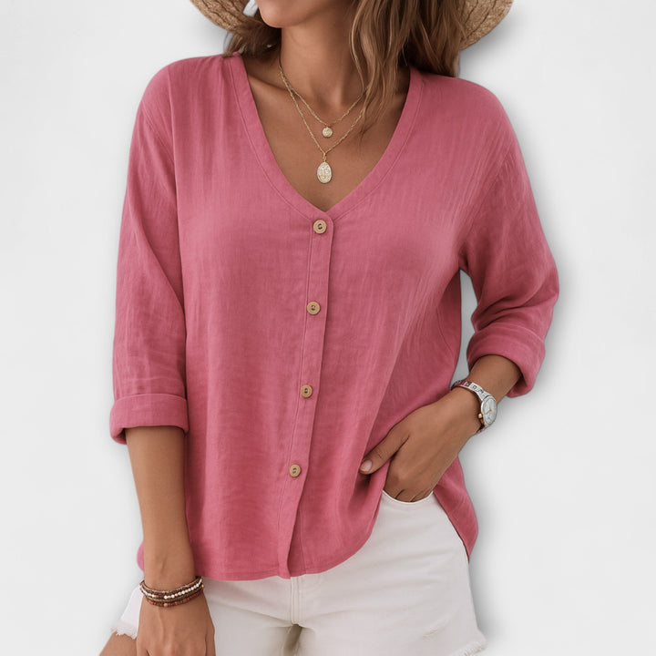 Women's Casual Button-Up Shirt