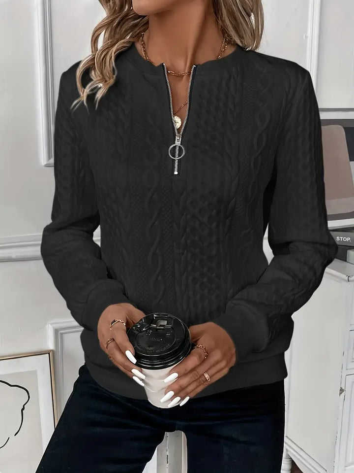 Women's zip-up sweater