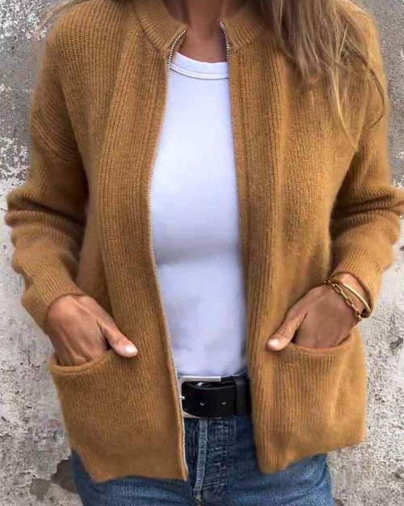Women's Cotton Knitted Cardgian