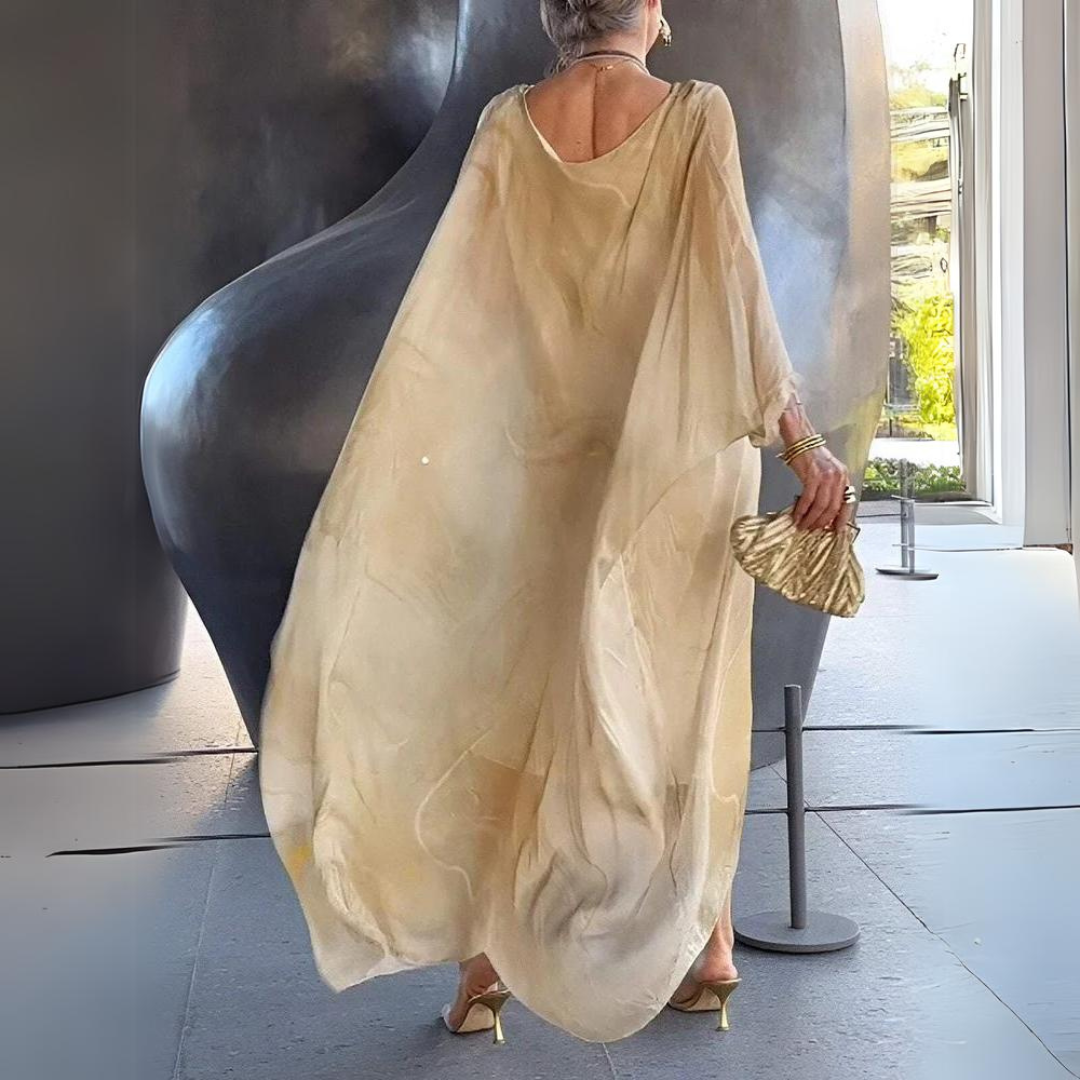 Emersyn |  Charming Silk Chiffon Dress