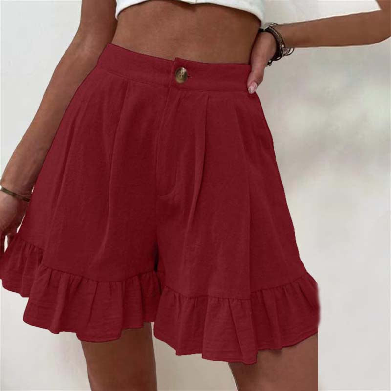 Mabel | Flowy Ruffle Hem Shorts