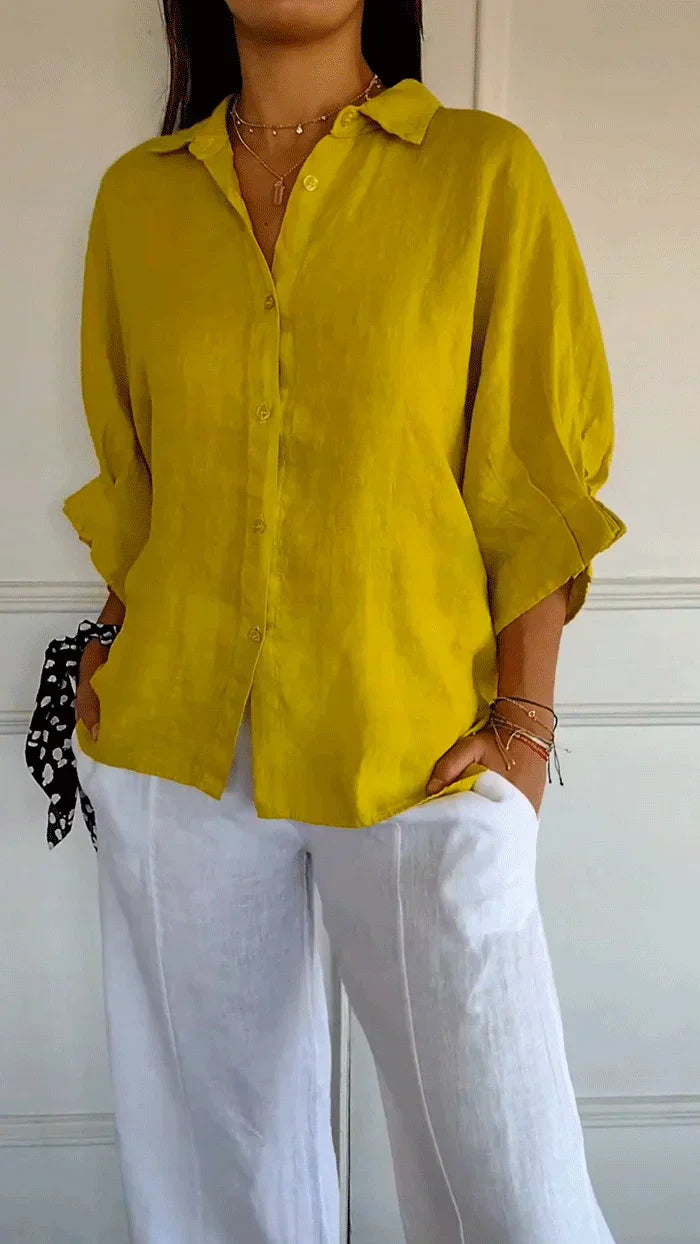 Kinsley | Casual Button-Up Top