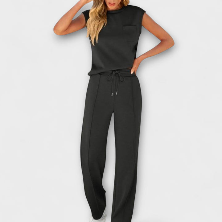 Women's lounge set for Sleeveless with drawstring