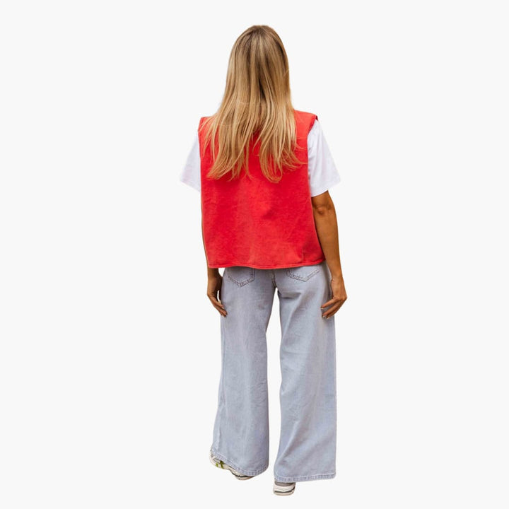 Adriana | Women’s sleeveless vest with button front