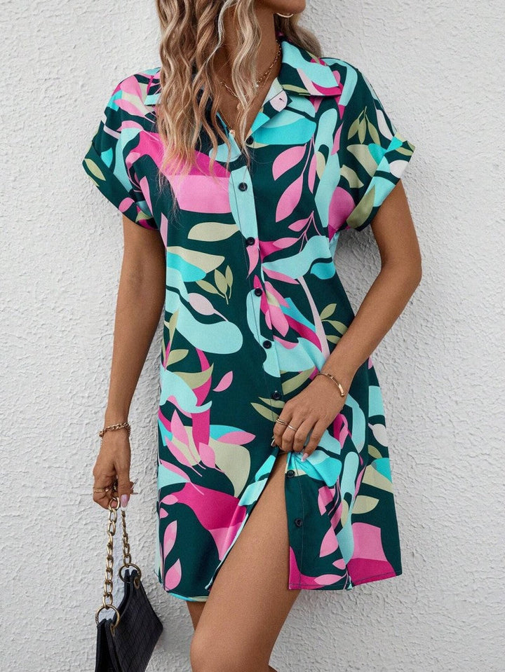 Maria | Printed Button Down Dress