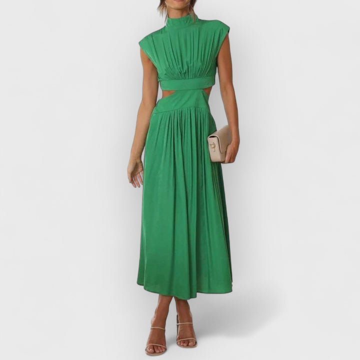 Aster | Women's Cut-Out Waist Midi Dress