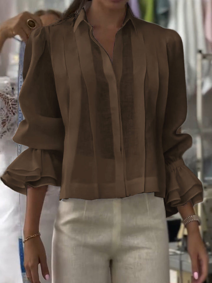 Annalise | Lapel Long Sleeve Cardigan