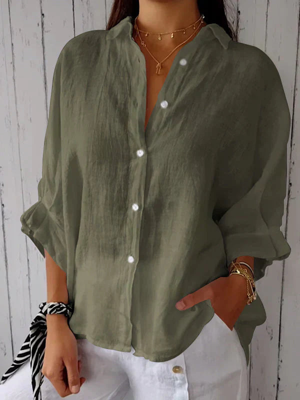 Kinsley | Casual Button-Up Top