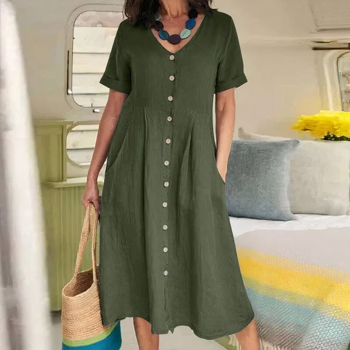 Amira | Effortless Buttoned Dress