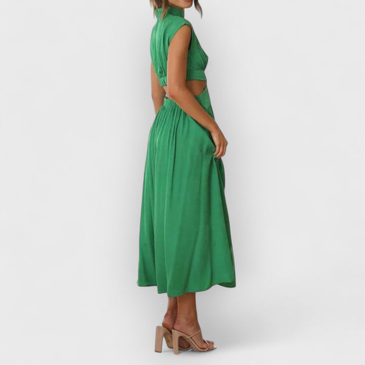 Aster | Women's Cut-Out Waist Midi Dress