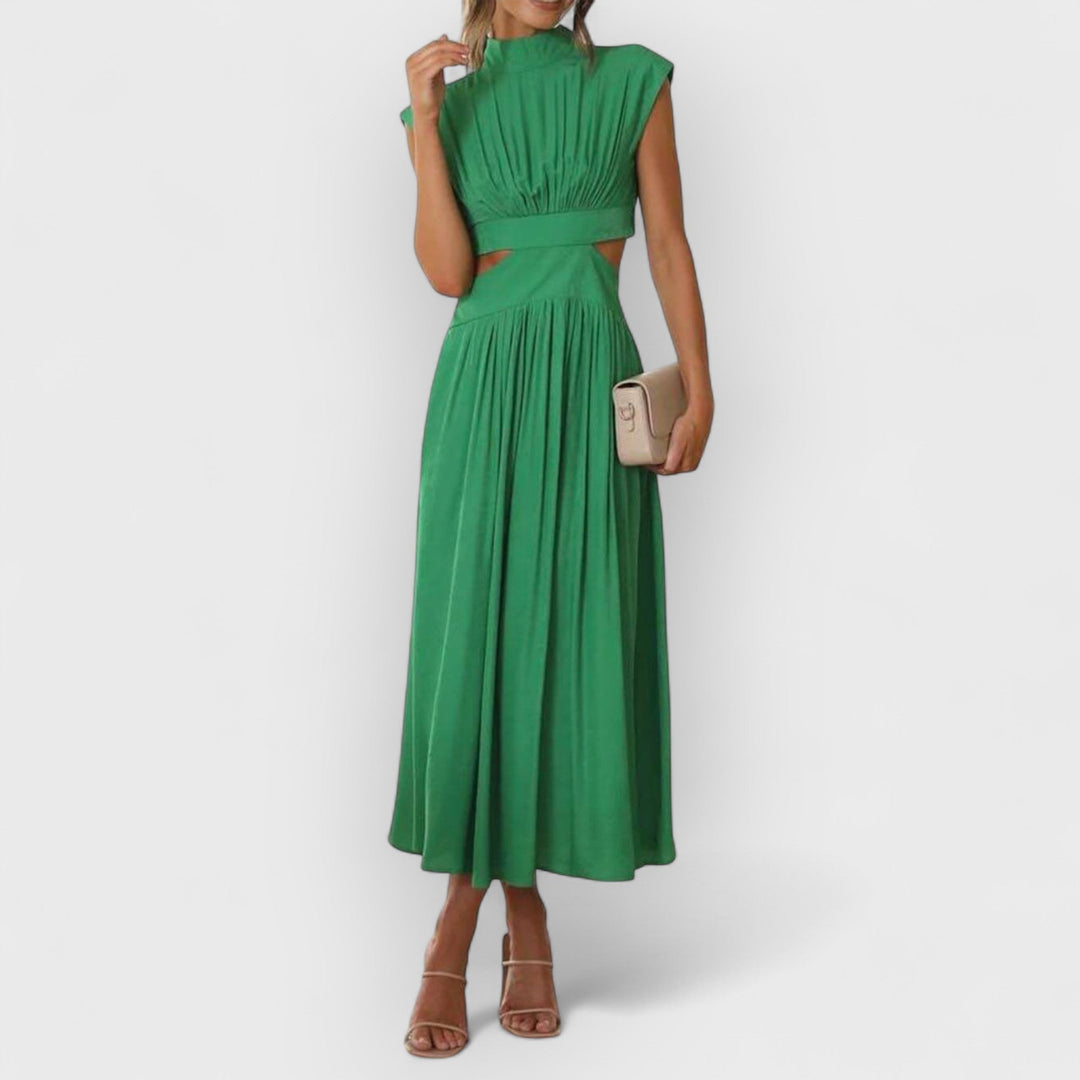 Aster | Women's Cut-Out Waist Midi Dress