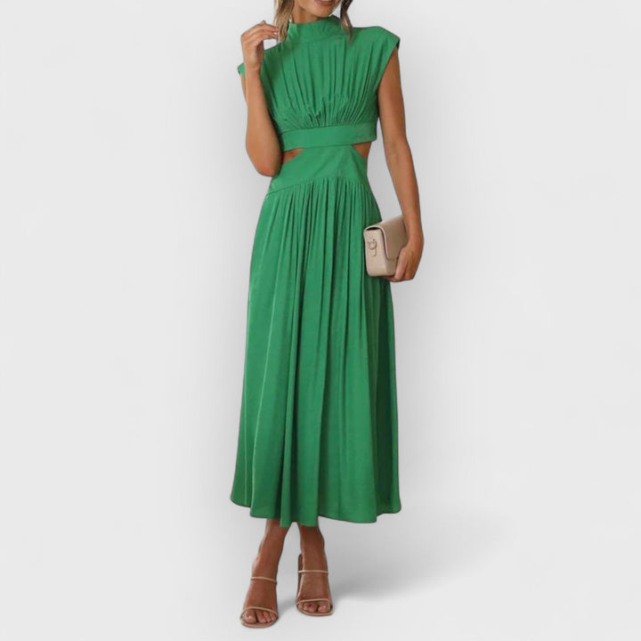 Aster | Women's Cut-Out Waist Midi Dress