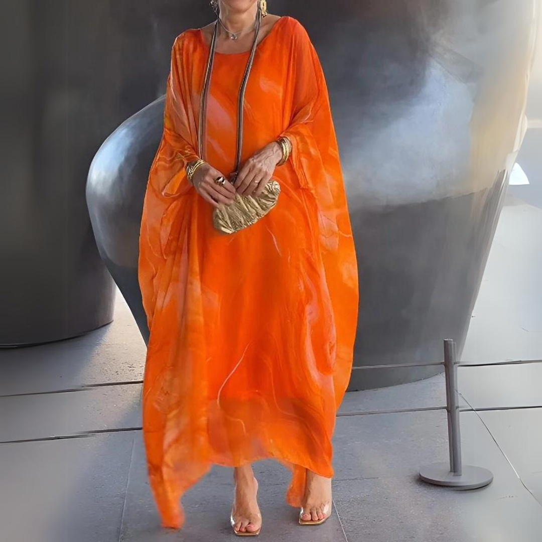 Emersyn |  Charming Silk Chiffon Dress