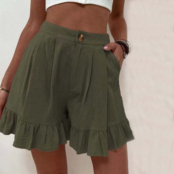 Mabel | Flowy Ruffle Hem Shorts