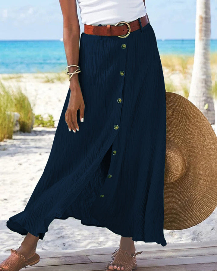 Molly | Flowy Buttoned Skirt