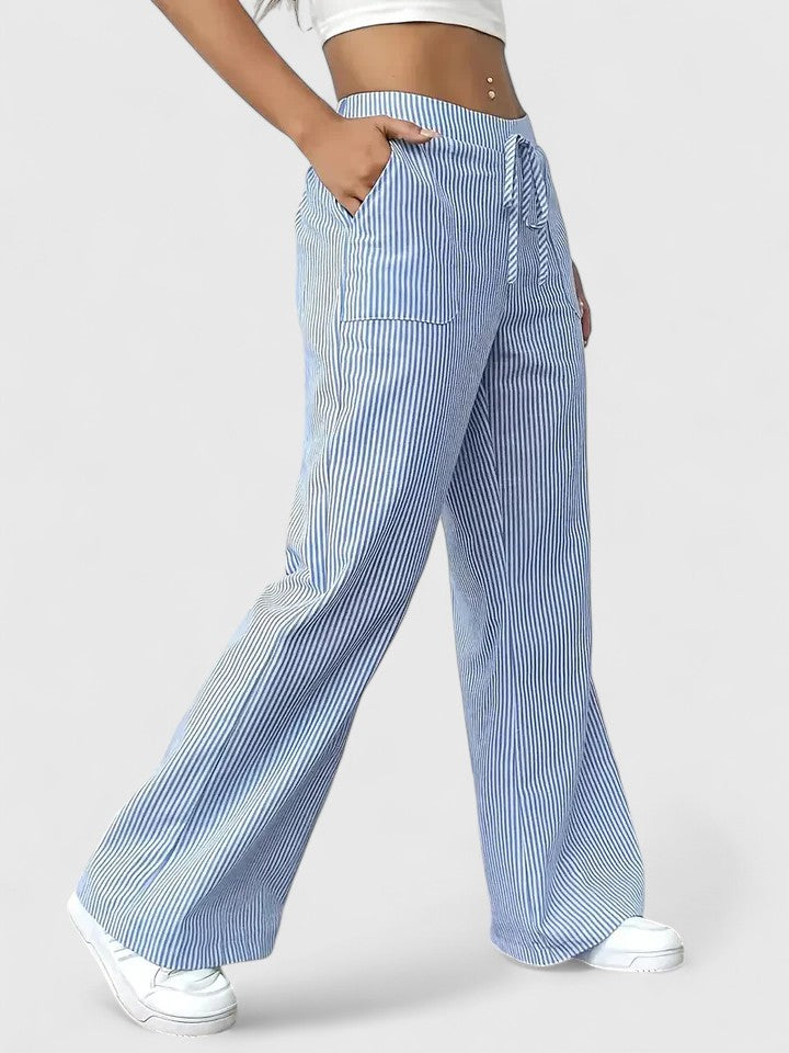 Women's Comfortable wide-leg pants with elegant details