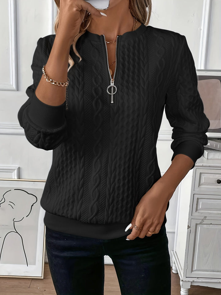 Women's zip-up sweater