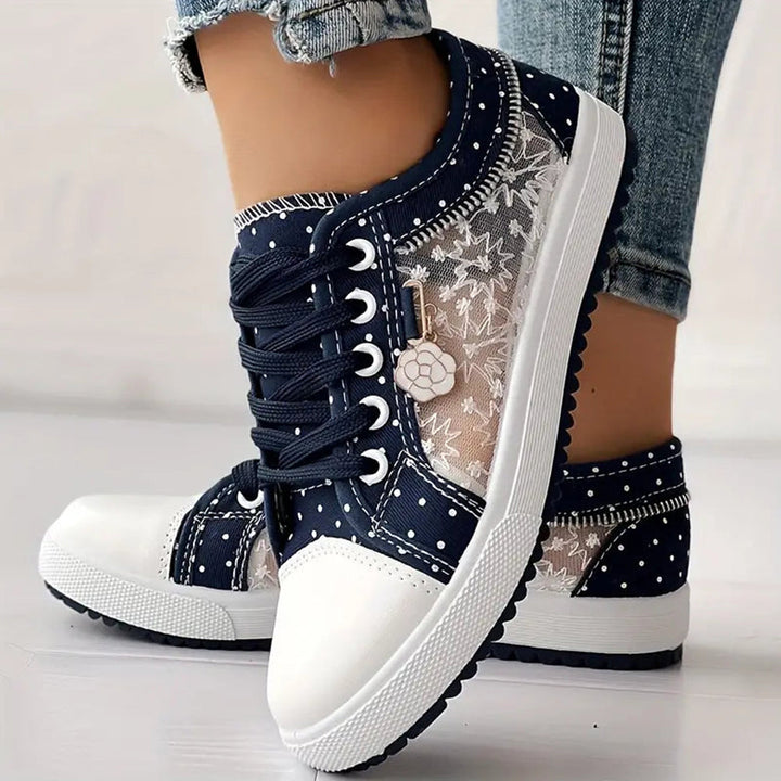 Debra | Dotted Lace Sneakers
