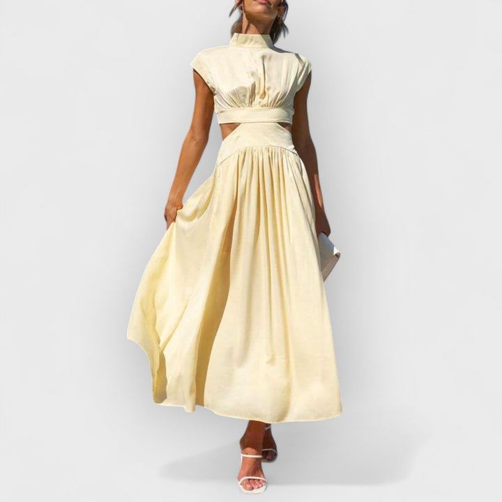 Aster | Women's Cut-Out Waist Midi Dress