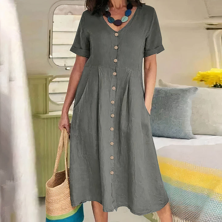Amira | Effortless Buttoned Dress