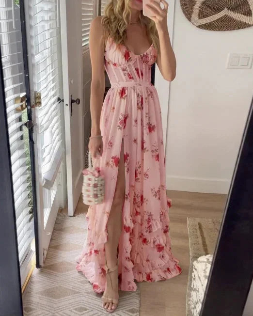 Women’s Floral Corset Dress | Maxi
