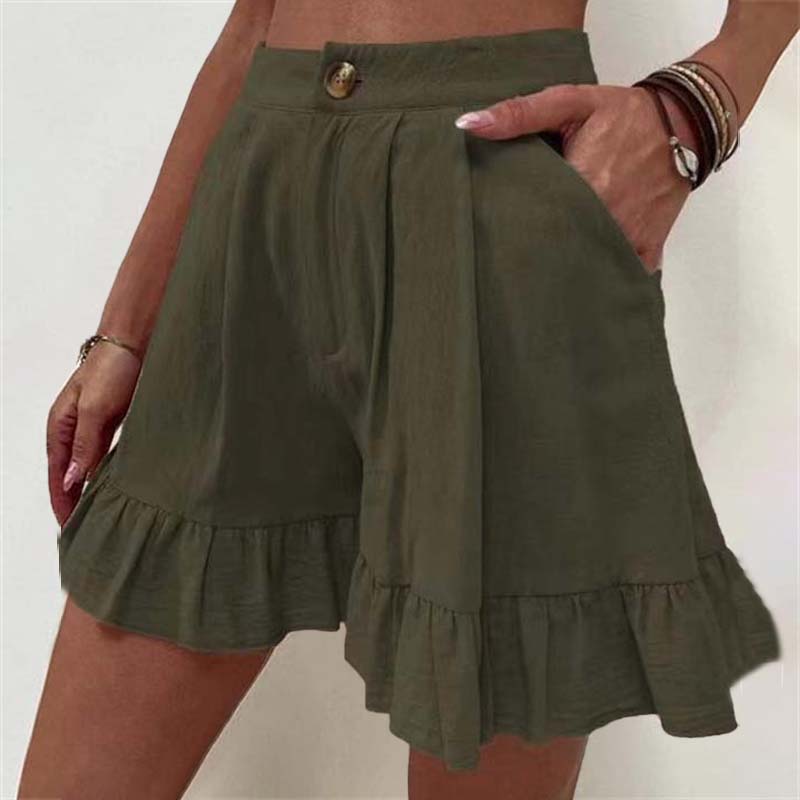 Mabel | Flowy Ruffle Hem Shorts