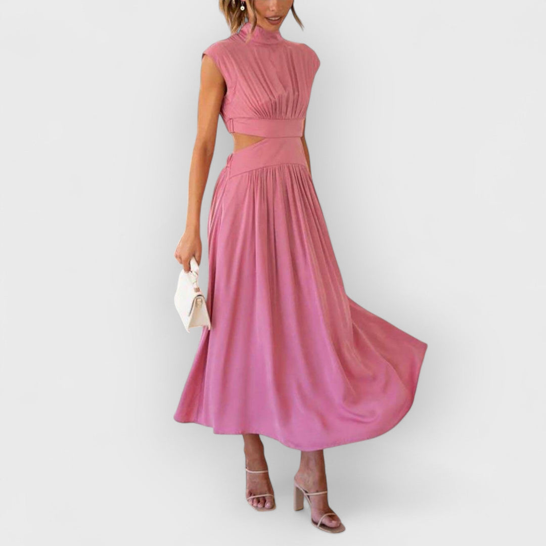 Aster | Women's Cut-Out Waist Midi Dress