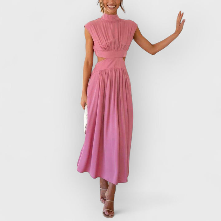 Aster | Women's Cut-Out Waist Midi Dress