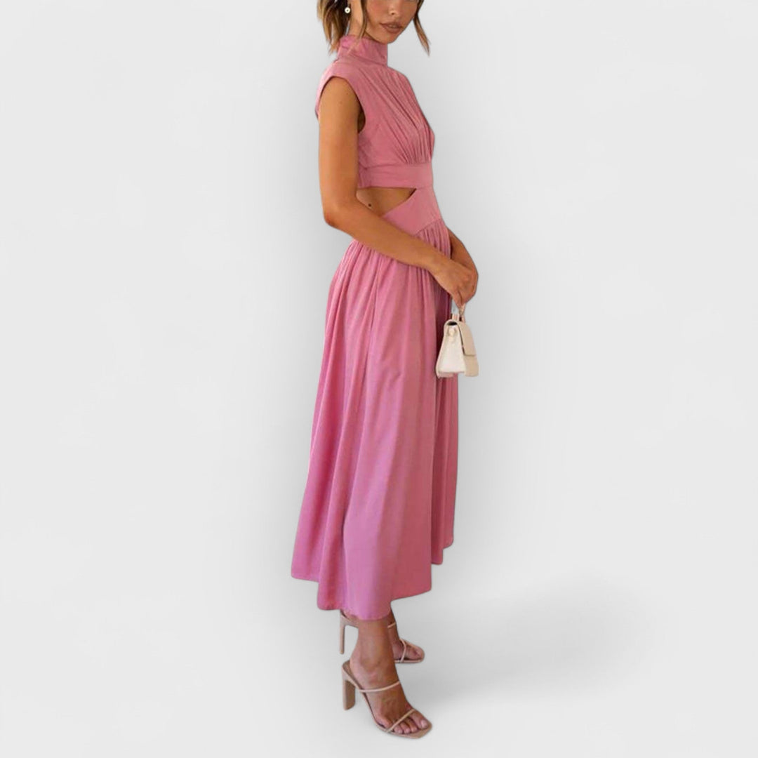 Aster | Women's Cut-Out Waist Midi Dress