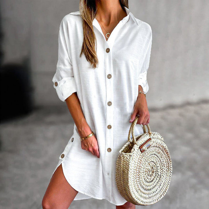 Skylar | Button-Up Shirt Dress