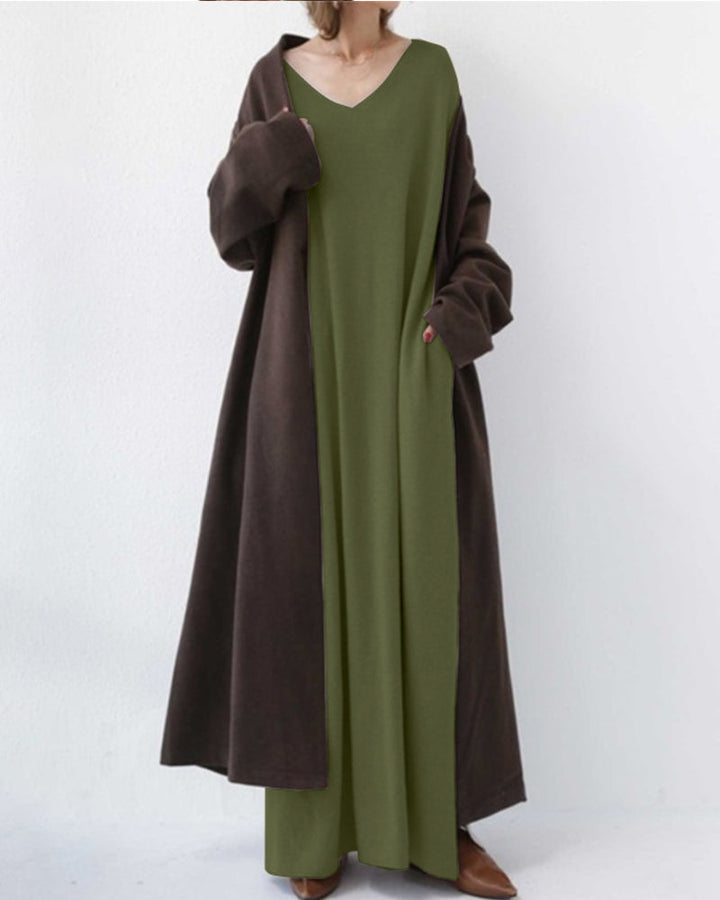 Women's Elegant Casual V-Neck Dress