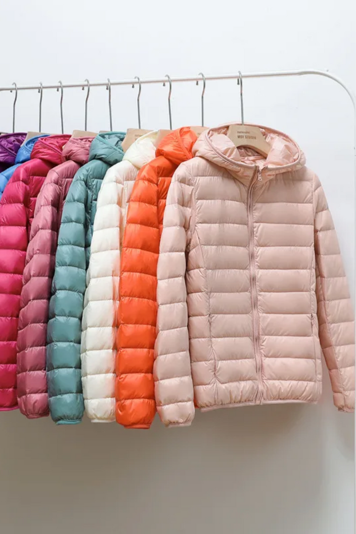 Evelyn | Lightweight Hooded Puffer Coat