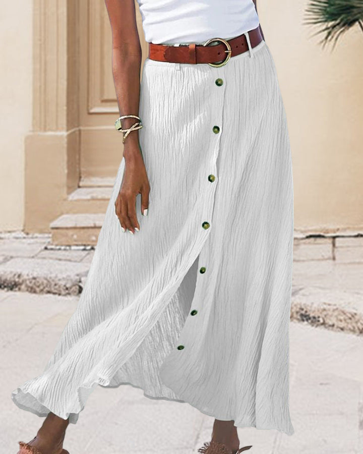 Molly | Flowy Buttoned Skirt