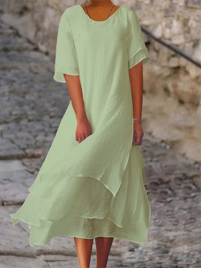 Violet |  Elegant Layered Dress