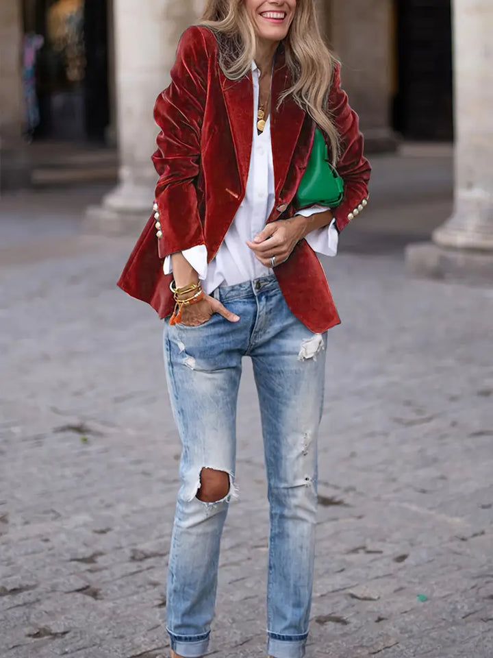 Women's velvet jacket for Elegant